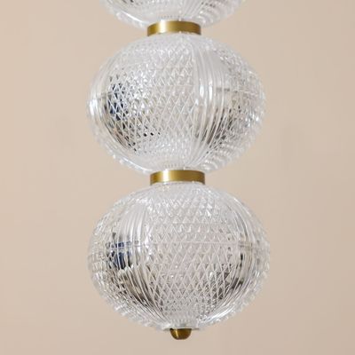 Rochelle LED Pendant Chandelier - Acrylic+Metal D13x60xH100 - Copper - With 2-Year Warranty