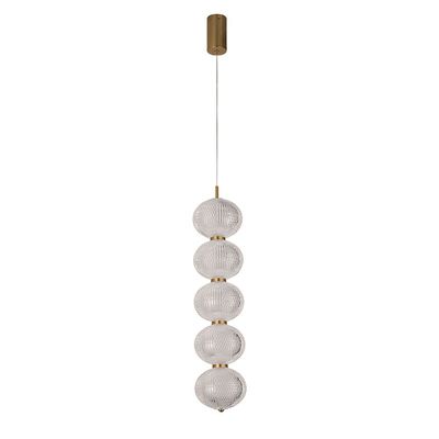 Rochelle Pendant Acrylic+Metal D13X60Xh100 Led Copper A6900/1H