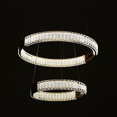 Concetta Chandelier Crystal+Metal D60Xh100 Led Gold A3801/600+400