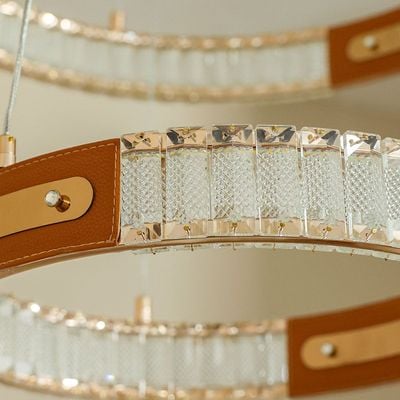 Concetta LED Chandelier - Crystal+Metal - Gold - D60xH100 