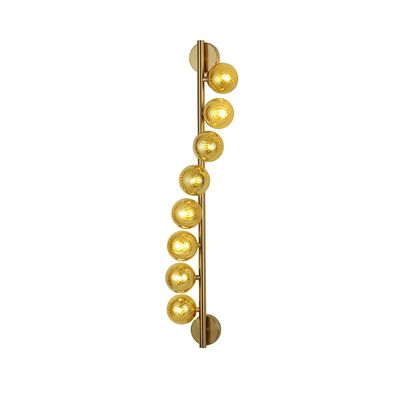 Kiara Wall Bracket Metal+Glass D80X18Xh12 G9 Antique Brass 39272