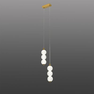 Rochelle Pendant Metal+Acrylic 60X60Xh150 Led Antique Brass 66858