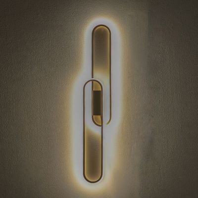 Elles Wall Bracket Alu+Metal(Base) 80X13X5.5 Led Antique Brass 39102