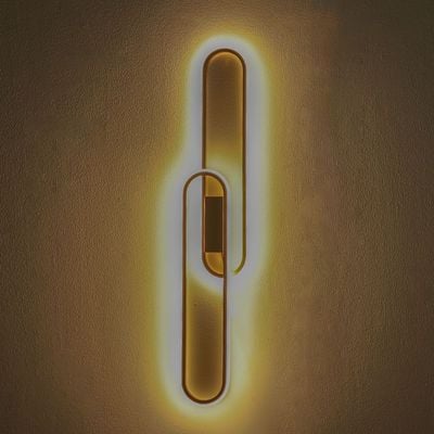 Elles Wall Bracket Alu+Metal(Base) 80X13X5.5 Led Antique Brass 39102