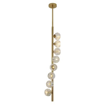 Delfina Pendant Metal+Crystal 80X18Xh120 G9 Antique Brass 39271H-8