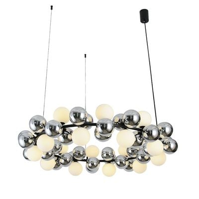 Vivian Chandelier Metal+Glass D93X93Xh150 G9 Black 68123-800