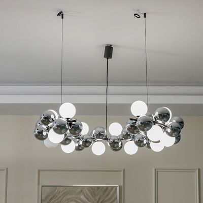 Vivian Chandelier Metal+Glass D93X93Xh150 G9 Black 68123-800