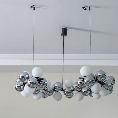 Vivian Chandelier - Metal+Glass - Black - D100x90xH150 
