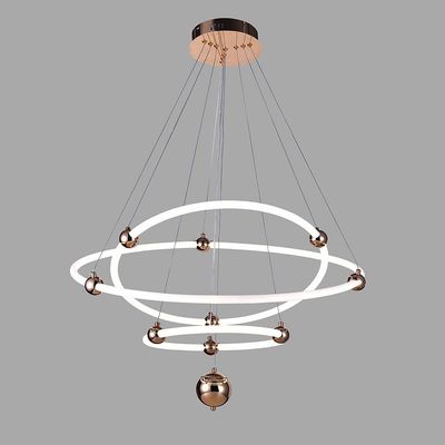 Renzo LED chandelier  L85 Wx85 Hx12 Led Gold+White B1027