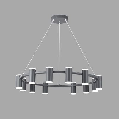 Luca Pendant Metal+Acrylic L80 Xw80 Xh15 Led Grey Bh1036/12