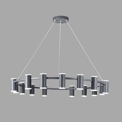 Luca Pendant Metal+Acrylic L80 Xw80 Xh15 Led Grey Bh1036/15