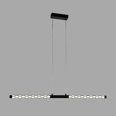 Rocco Pendant Metal+Acrylic L83 Xw54 Xh22 Led Black Bh1038