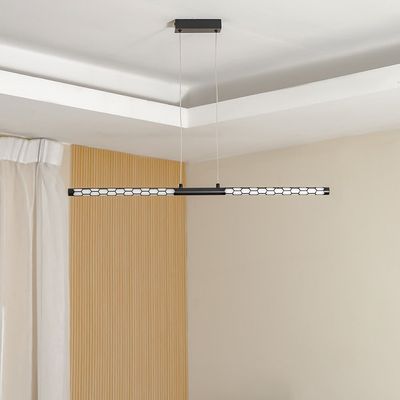 Rocco Pendant Metal+Acrylic L83 Xw54 Xh22 Led Black Bh1038