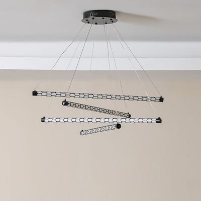 Rocco Chandelier L82 Xw21 Xh10 Led Black Bh1040