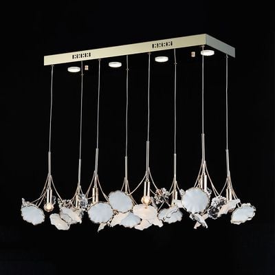 Roma Chandelier Ceramic+Metal+Crystal D60 Xh120X W60 E14 /Led Golden 7206-8+4P