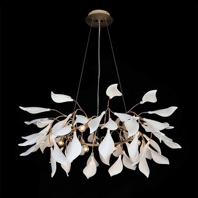 Cecilia Chandelier Ceramic+Metal D60 Xh120X W60 E14 Golden 7172-8Pr