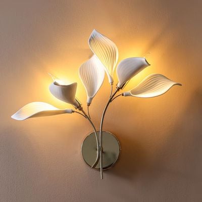 Cecilia 2-Light Wall Bracket - White/Gold - With 2-Year Warranty