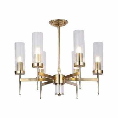 Viviana Chandelier Metal Plated+Glass D60Xh53 E27 Copper Md29086-6