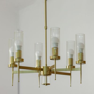 Viviana 6-Light Chandelier - Clear/Copper - 60x53 cm - With 2-Year Warranty