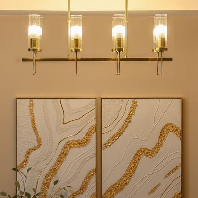 Viviana Chandelier - Metal Plated+Glass - Copper - L93xH53 E27 