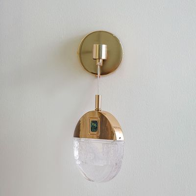 Alisse Wall Bracket Ss + Alu+Crystal D66 Xh49X W25 Led Gold/Clear Zl2552/Wb