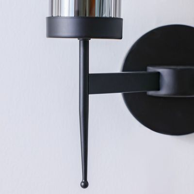 Viviana Wall Bracket - Metal-Plated+Glass  - Black - L27xH42 - With 2-Year Warranty