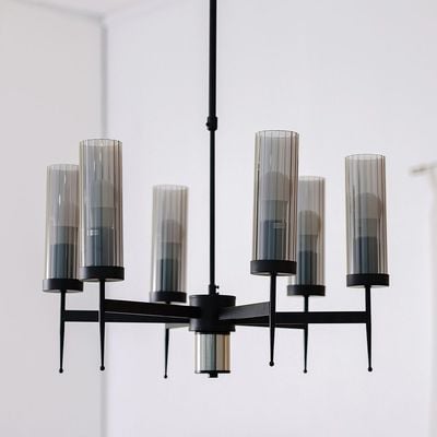 Viviana 6-Light Chandelier - Black - With 2-Year Warranty