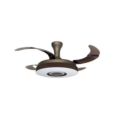 Baku Ceiling Fans Iron+Acrylic 50Cm Led Coffee 3506