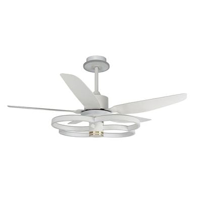 Shabran Ceiling Fans Iron+Acrylic 60Cm Led White 48W