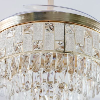 Masakan Ceiling Fan with LED - Iron - Gold - 10.6 cm 
