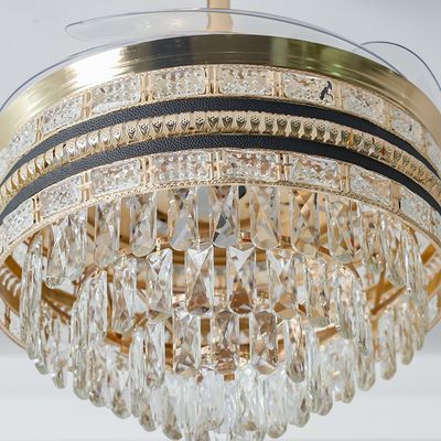 Masakan Ceiling Fan with LED - Iron - Gold - 10.6 cm 