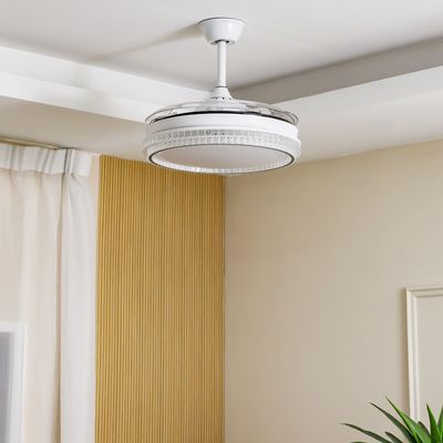 Masakan Ceiling Fans Iron  10.6Cm Led White Yf-1968