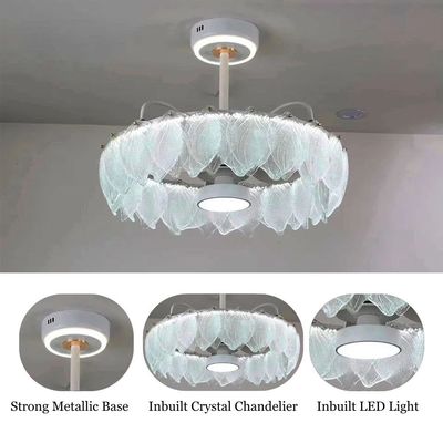 Masakan Ceiling Fan with LED - Iron - White - 10.6 cm 
