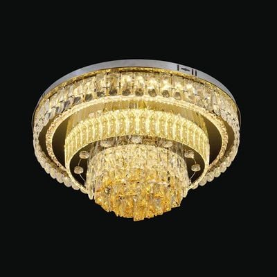 Toran Flushmounts Ss+Crystal+Acrylic 60Cm Led Gold B31/600