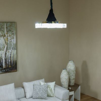 Tashir Flushmounts Ss+Crystal 60*45Cm Led Gold Xd803/6