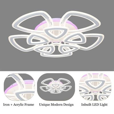 Ayrum LED Flushmount - Iron+Acrylic - White -76 cm   