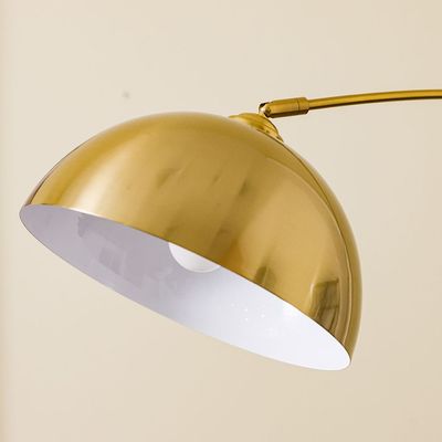 Hampton Metal+Marble Floor Lamp 30*H180 E27 Gold+White Fl1033