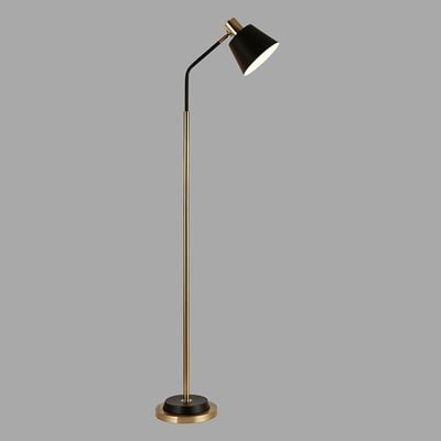 Hampton Metal Floor Lamp 25*H130 E27 Black+Gold Fl1038