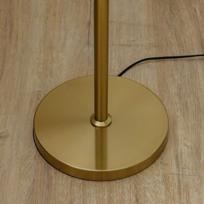 Hampton Metal+Shade Floor Lamp 40*H165 E27 Gold Fl1046