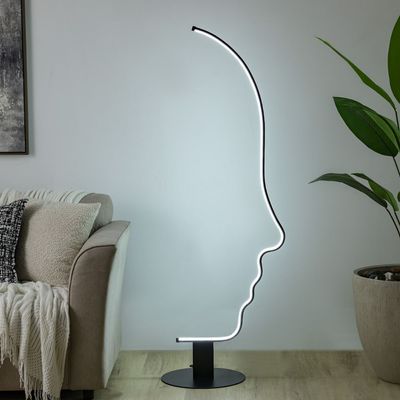 Hampton Metal+ Silicone Floor Lamp 40*H170 Led Black Fl1036