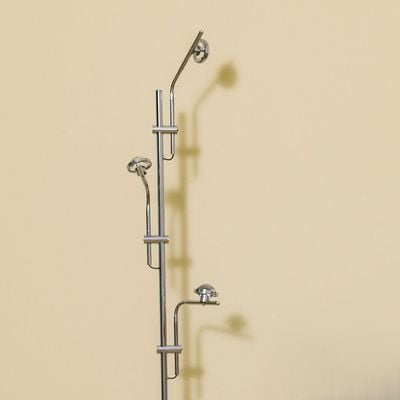 Hampton Metal Floor Lamp 20*H160 Led Grey +Black Fl1037