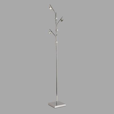 Hampton Metal Floor Lamp 20*H160 Led Grey +Black Fl1037