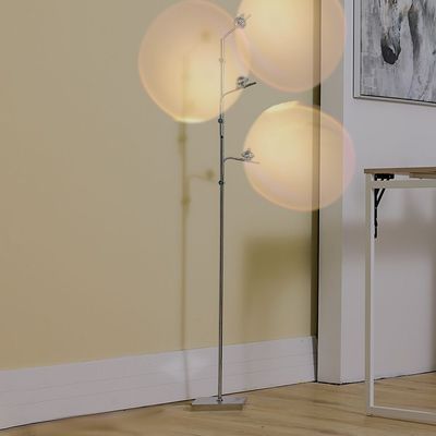 Hampton Metal Floor Lamp 20*H160 Led Grey +Black Fl1037