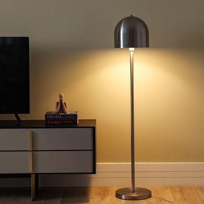 Hampton Metal Floor Lamp 25X25X153 E27 Silver Ml615113-Sv