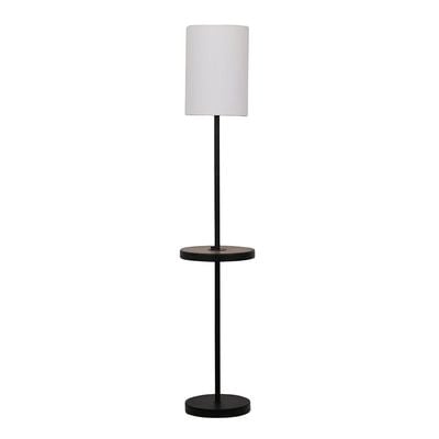 Hampton Metal+Fabric Floor Lamp 30X30X158 E27 Black Mlm-213270Gl