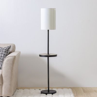 Hampton Metal+Fabric Floor Lamp 30X30X158 E27 Black Mlm-213270Gl