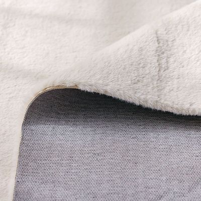 Plain Plush Solid Soft Fur Rugs 200x300 Peal White