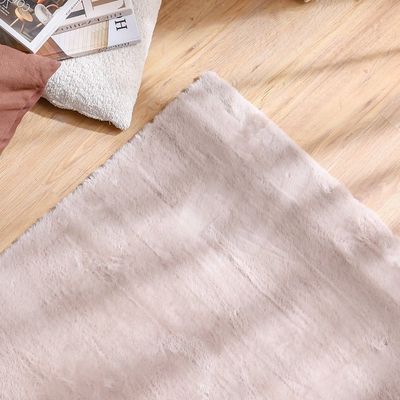 Plain Plush Solid Soft Fur Rugs 120X180 Cream