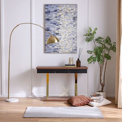 Plain Plush Solid Soft Fur Rugs 80X150 Light Grey