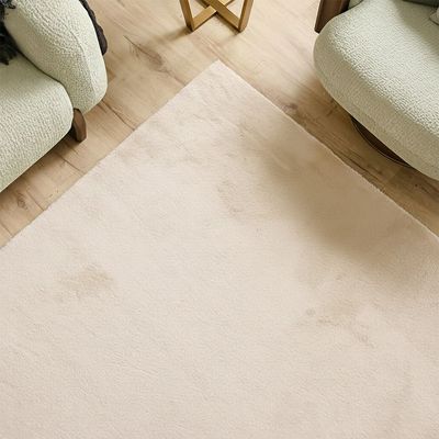 Nova Tufted Shaggy Solid Rugs 200X300 Cream 